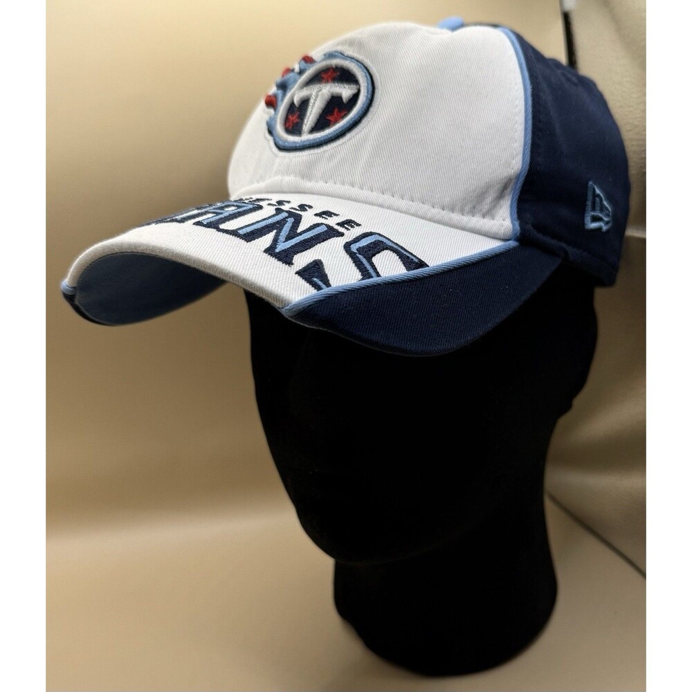 Vintage Tennessee Titans Hat Cap Strap Back Blue NFL Football New Era